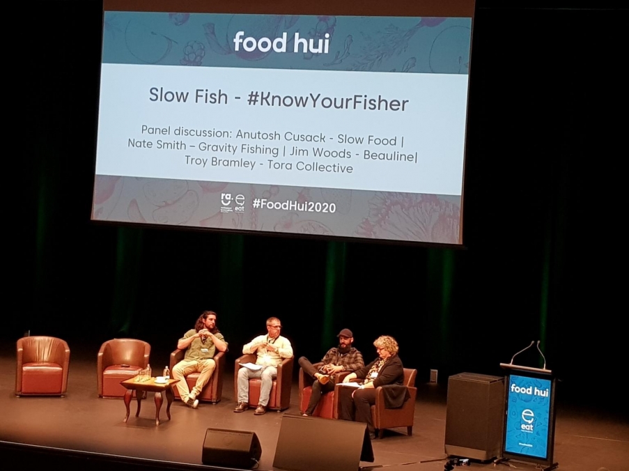 Food Hui at Te Papa in Wellington saw leaders from the food industry gather to talk about the future of food in NZ. Sustainable fishing featured strongly with this engaging and passionate panel discussion.