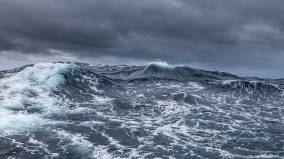 The wild seascape image which Tamzin has auctioned to raise funds towards Hookpods work